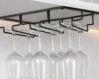 Unter Schrank Weinglas Halter Regal, Hängen Stemware Regal, Upside Down Weinglas Lagerung Organizer, Küchen Bar Cup Display Halter