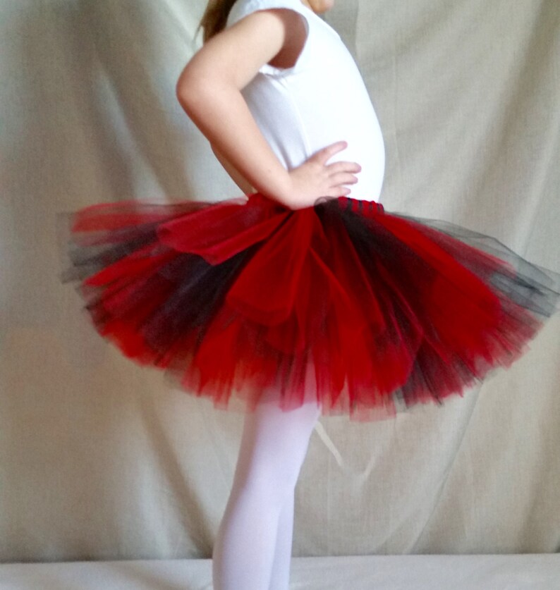Infant Tutu Red Tutu Ladybug Tutu Red Black Tutu Toddler Tutu Baby Girl Tutu Newborn Photo Prop Black Tutu Birthday Cake Smash Tutu