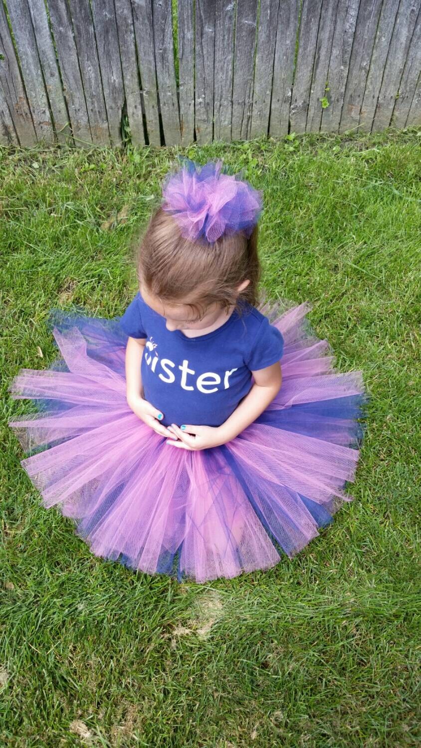 Blue Pink Tutu, Navy Blue Pink Tutu, Newborn Photo Prop ...