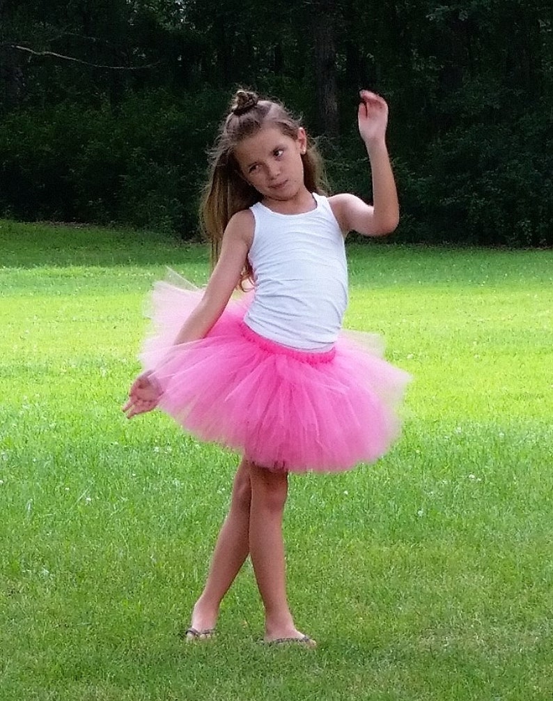 Baby Shower Gift Halloween Costume Hot Pink Tutu First Birthday Party Present Fairy Princess Tutu Shocking Pink Photo Prop Pink Tutu