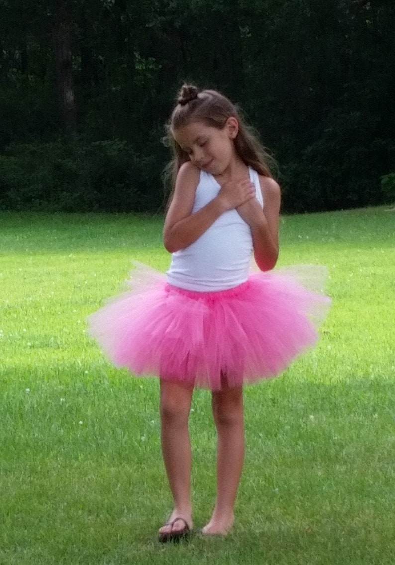 Baby Shower Gift Halloween Costume Hot Pink Tutu First Birthday Party Present Fairy Princess Tutu Shocking Pink Photo Prop Pink Tutu