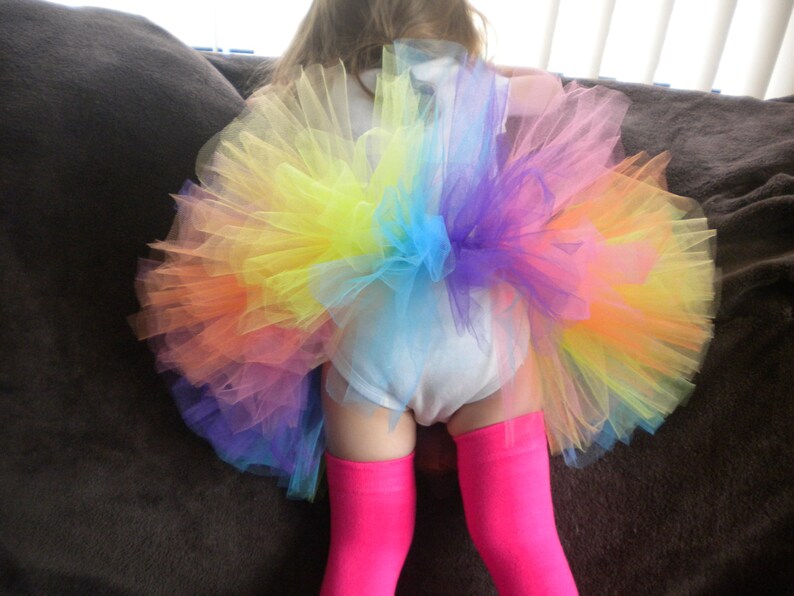Newborn Photo Prop Multicolor 1st Birthday Outfit Infant Tutu Birthday Tutu Bright Rainbow Tutu Baby Tutu Rainbow Tutu Toddler Tutu