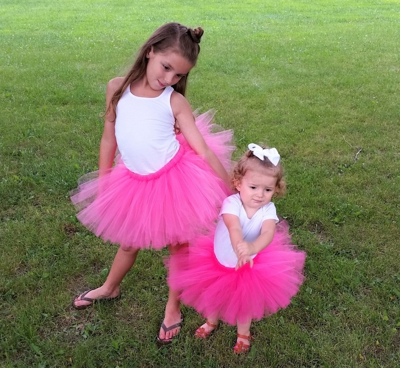 Baby Shower Gift Halloween Costume Hot Pink Tutu First Birthday Party Present Fairy Princess Tutu Shocking Pink Photo Prop Pink Tutu