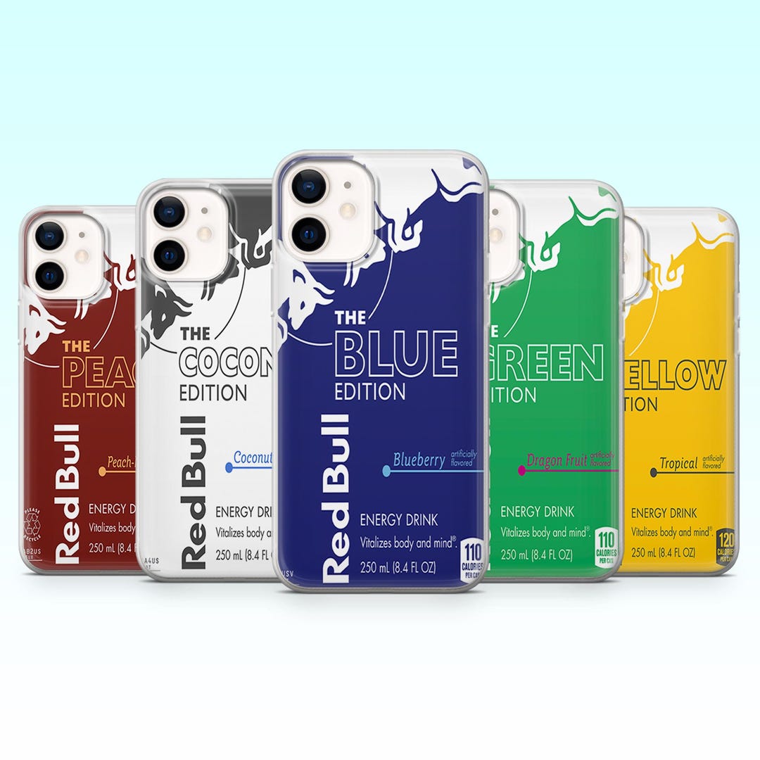 Red Bull Phone Case Energy Drink Racing Cover for iPhone 17e, 17pro, 16 ...