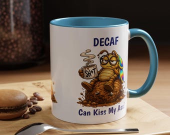 Taza de café con sabor a descafeinado / Taza de café con estampado de Danny el escarabajo pelotero