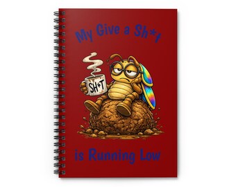 Mi cuaderno espiral rojo "Me importa una mierda" está a punto de acabarse / Danny el escarabajo (Artículo de merchandising)