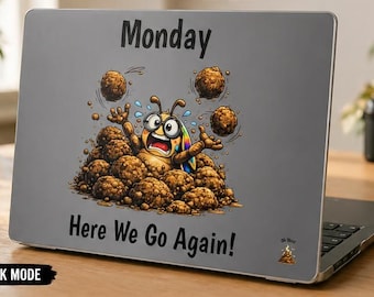 Lunes, ¡vamos otra vez! Funda para MacBook de Danny el escarabajo pelotero / Cubierta mate para portátil