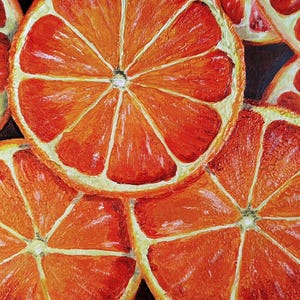 Interior painting, 30x24. Hand-painted using textured paste. Rich colors will complement the decor of your kitchen or hallway.