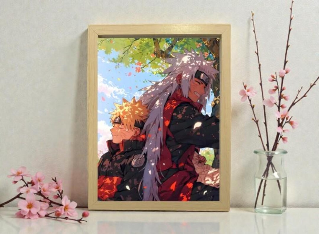 Naruto & Jiraiya LED Light Box – Anime Night Lamp Room Decor Gift - Etsy