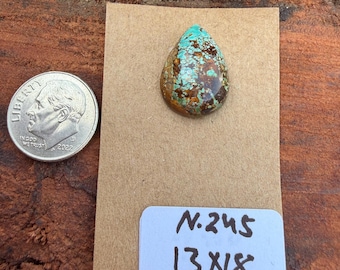 Royston Turquoise 13x18mm Tear Drop Cabochon Loose Gemstone