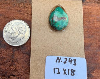 Royston Turquoise 13x18mm Tear Drop Cabochon Loose Gemstone
