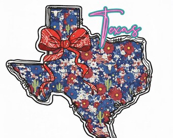PNG SVG floral de Texas / Diseño de vaquera con lazo de Texas / Mapa floral del oeste de Texas / Descarga digital de sublimación de Cricut