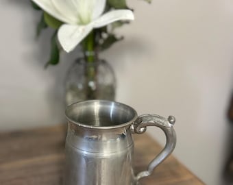 Zinn Glasboden Tankard | Viktorianischer Stil Bierkrug, englische Barware