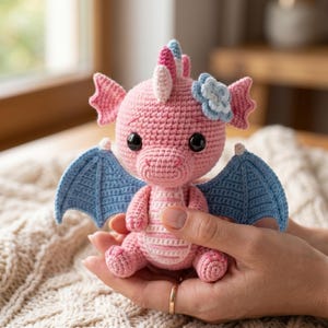 Baby Dragon Crochet Pattern Bundle, Fantasy Amigurumi PDF Tutorial (US Terms)