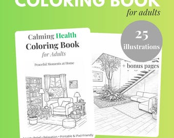 Adult Coloring Book PDF – Relaxing Cozy Illustrations for Stress Relief
