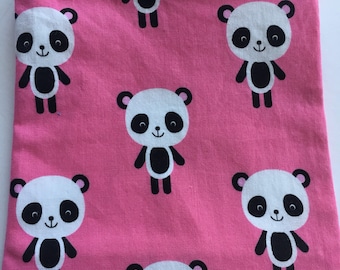 Pandas- Snack Bag/ Reusable Snack Bag/ Lunch Bag/ Lunch Pouch/ Reusable Bag