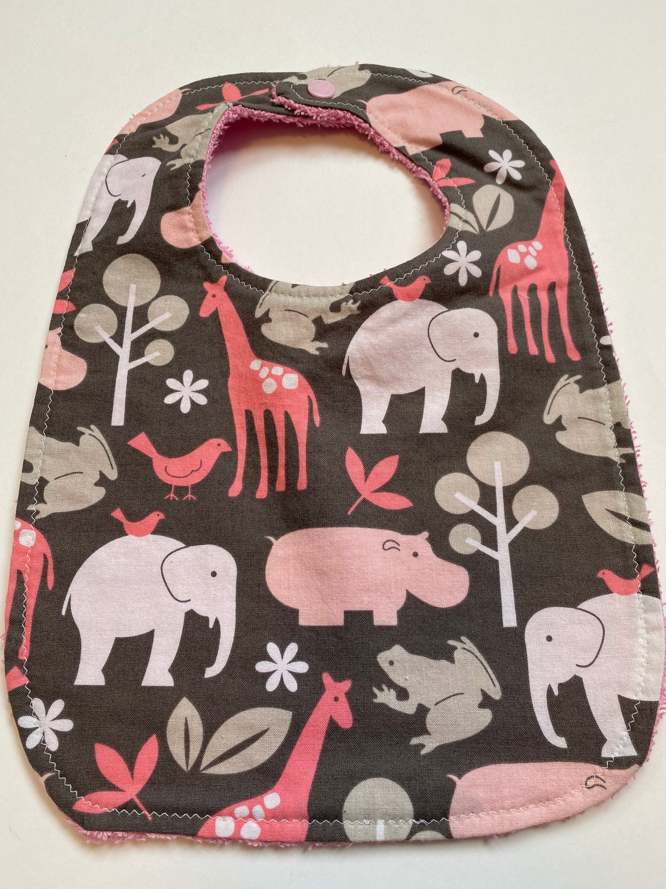 Animals Terry Cloth Bib/Toddler Bib/Baby Bib/Towel Bib Etsy