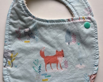 Fox -Towel Bib/ Newborn Bib/Baby Bib/ Infant Bib/ Drool Bib/ Handmade