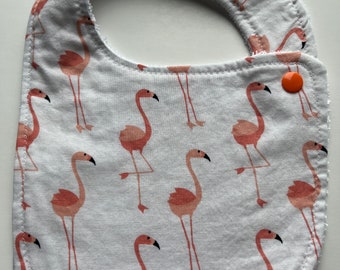 Flamingos -Towel Bib/ Newborn Bib/Baby Bib/ Infant Bib/ Drool Bib/ Handmade