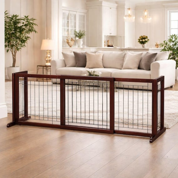 wood dog gate for living room