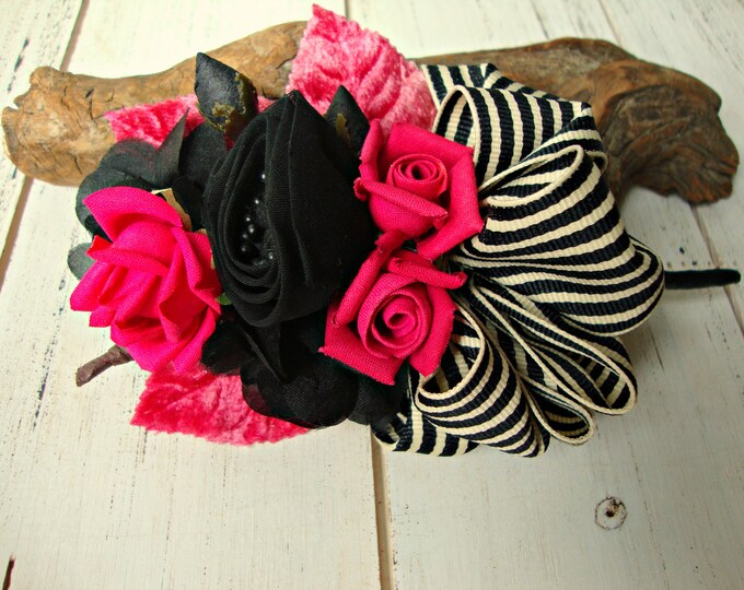Antique Vintage Velvet Millinery Flowers Posy August 3 Etsy