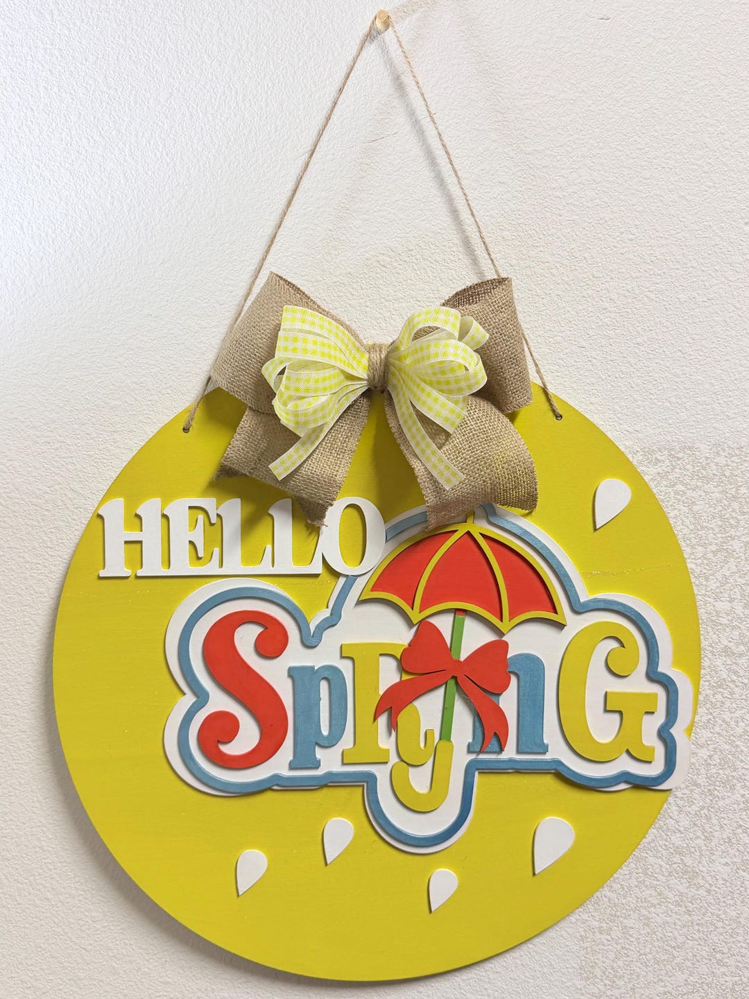 Spring Door Sign - Etsy
