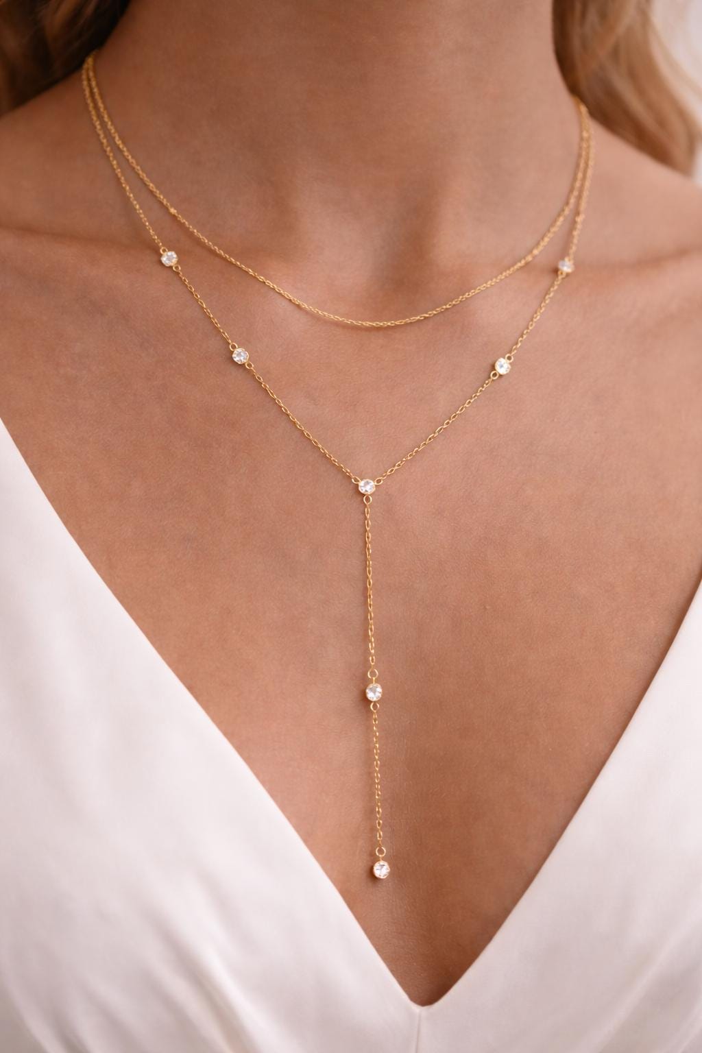 white christmas dresses Elegant Evening Jewelry Set