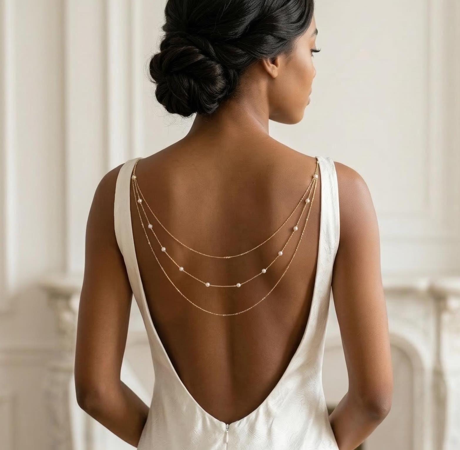 Backless Necklace - Etsy UK