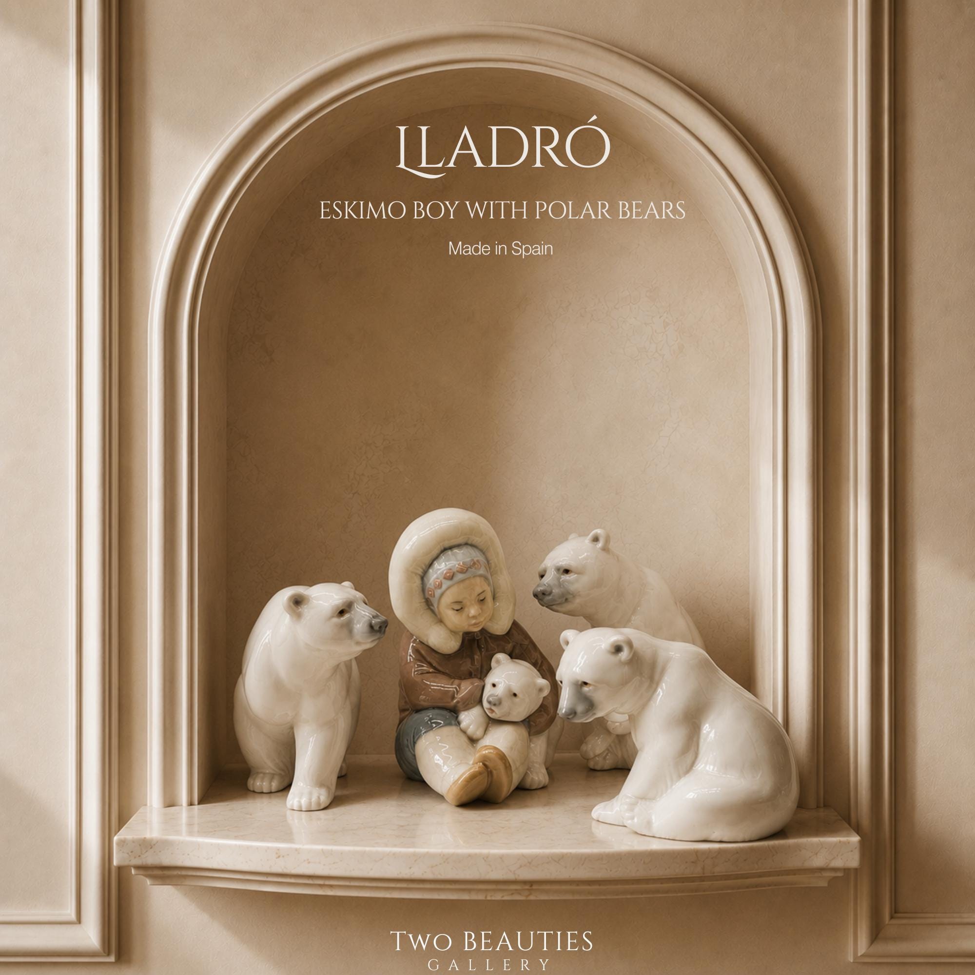 Lladro Polar Bear and Eskimo - Etsy