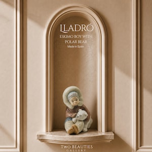 Lladro Polar Bear and Eskimo - Etsy
