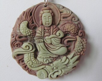Kwan Yin and Dragon Zi Pao Jade* Necklace