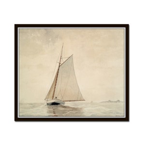 Vintage Sailboat Giclee Print No. 2, Winslow Homer Maritime Art, Coastal Home Decor