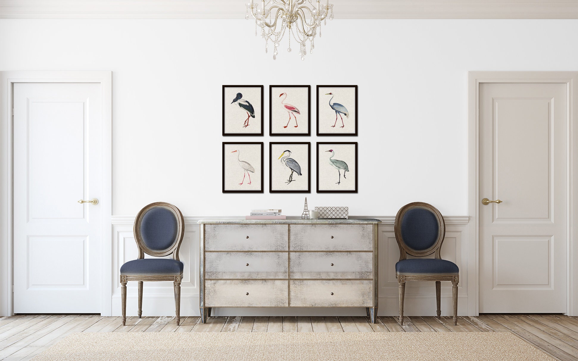 Tropical Sea Birds Set of 6, Vintage Bird Prints, Giclee, Coastal Art ...