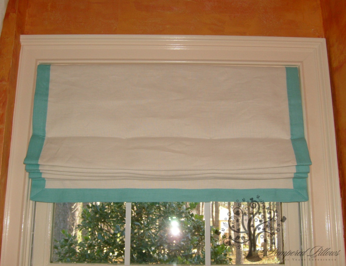 CUSTOM MADE Roman Shade up to 48 in Functional Your Fabric Etsy