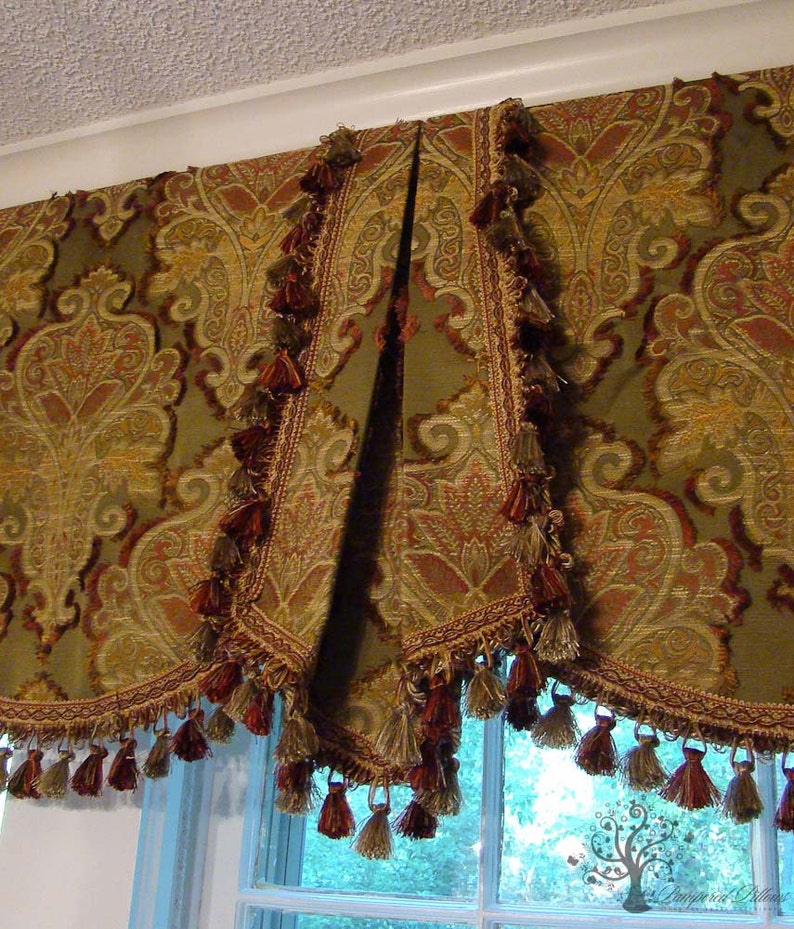 CUSTOM WINDOW VALANCE Your Fabric Madetoorder up to 48 Etsy