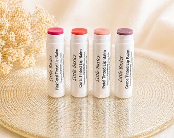 Bálsamo labial con color elaborado con sebo orgánico de vacas alimentadas con pasto