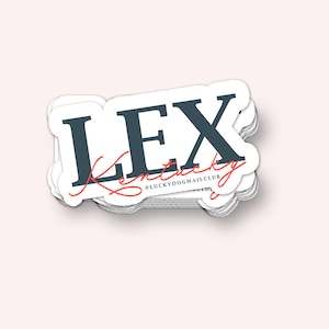 LEX Kentucky Vinyl Sticker (Waterproof, UV Resistant, Lexington, KY, Sticker laptop, Sticker for car, travel sticker, hydroflask sticker)