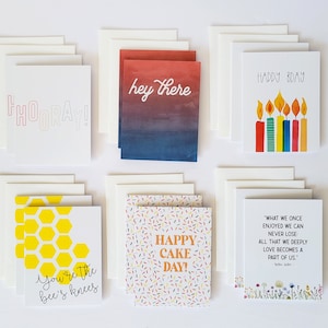 Variety Greeting Card Bundle with Envelopes (12-Pack, A2 Size) Greeting Card Set, Stationery Set, Birthday Cards, Congratulations Cards)