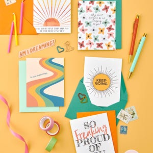 To New Beginnings Congratulations Card | New Job Card | Moving Card | Graduation Card | Retirement Card | Wedding Card | Blank Inside image 5