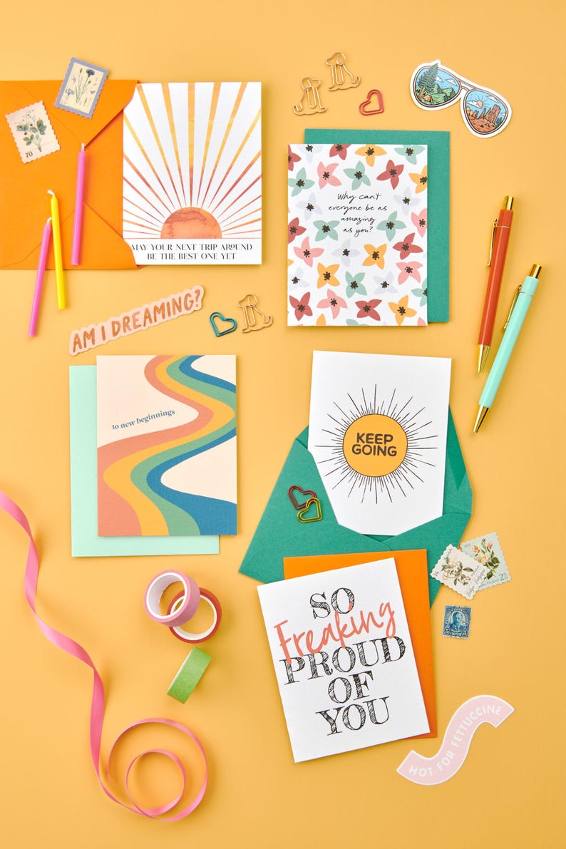 To New Beginnings Congratulations Card | New Job Card | Moving Card | Graduation Card | Retirement Card | Wedding Card | Blank Inside image 5