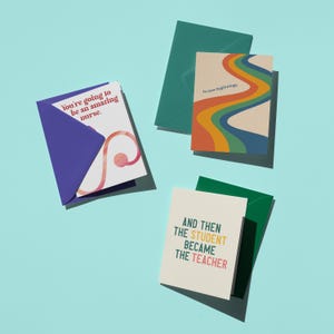To New Beginnings Congratulations Card | New Job Card | Moving Card | Graduation Card | Retirement Card | Wedding Card | Blank Inside image 6