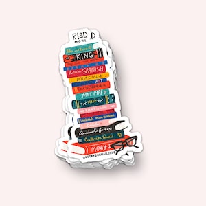 Leer más Pegatina de vinilo (resistente a los rayos UV impermeable, arte de ratón de biblioteca, merchandising de libros, pegatina para computadora portátil, pegatina para automóvil, pegatina de viaje, pegatina de libro