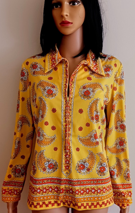 60's Vera Neumann Poly Blouse