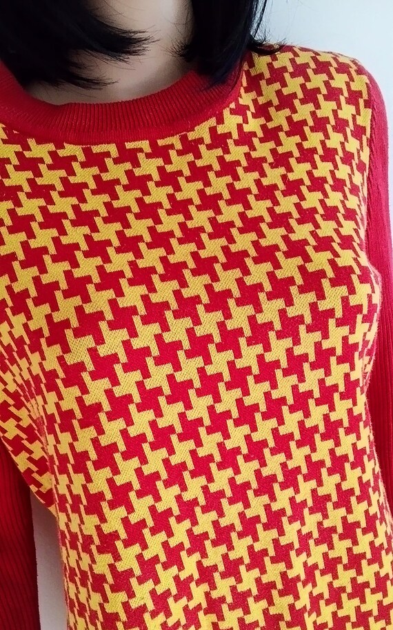 Vintage Bill Blass Knit 60s Mod Dress - image 3