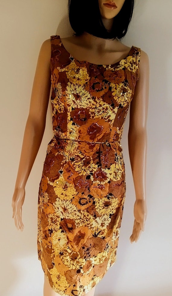 Vintage 1960s Sequined Wiggle Dress from Jr. Theme