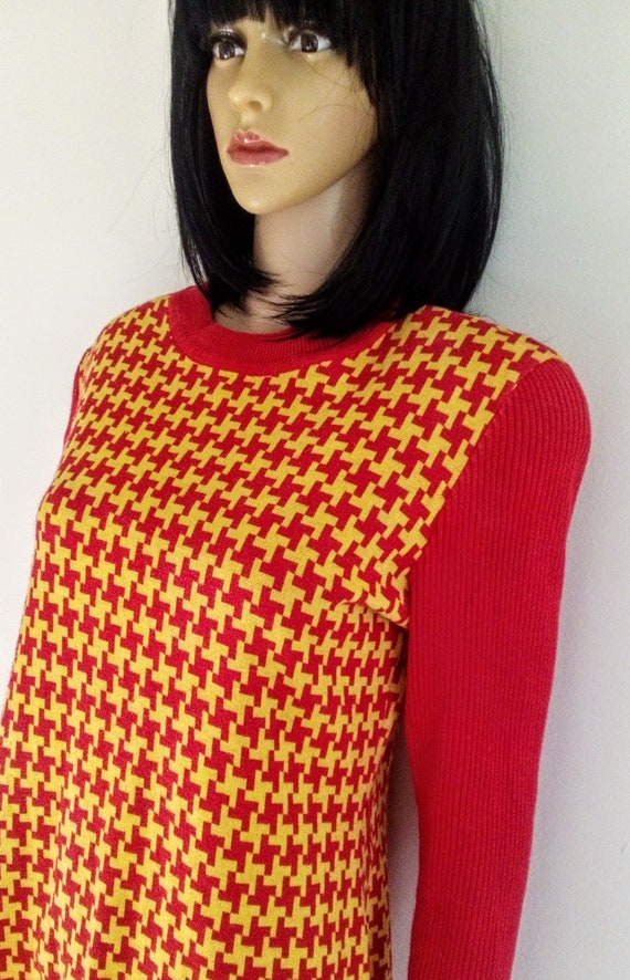 Vintage Bill Blass Knit 60s Mod Dress - image 6