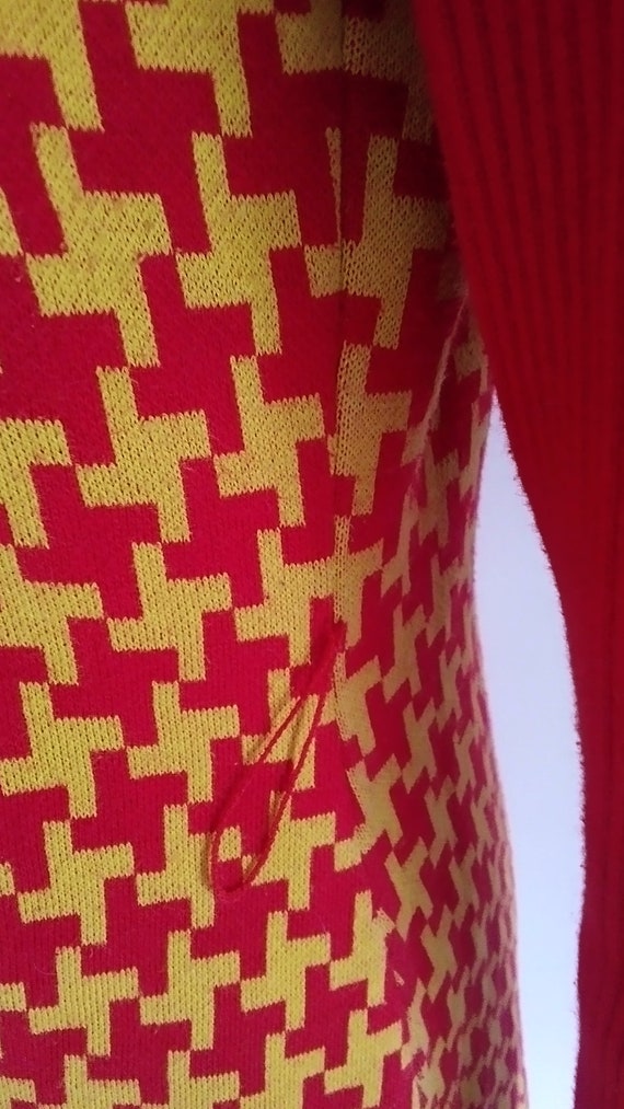 Vintage Bill Blass Knit 60s Mod Dress - image 7