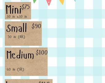 Custom Hand Painted Birthday Banner | Personalized Party Banner | Kids Party Decor | Whimsical Banner Sign