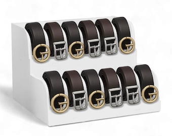 Organizador de cinturones / Organizador de armario para hombre / Almacenamiento de corbatas y bufandas / Regalo para él / Organizador de accesorios plegable