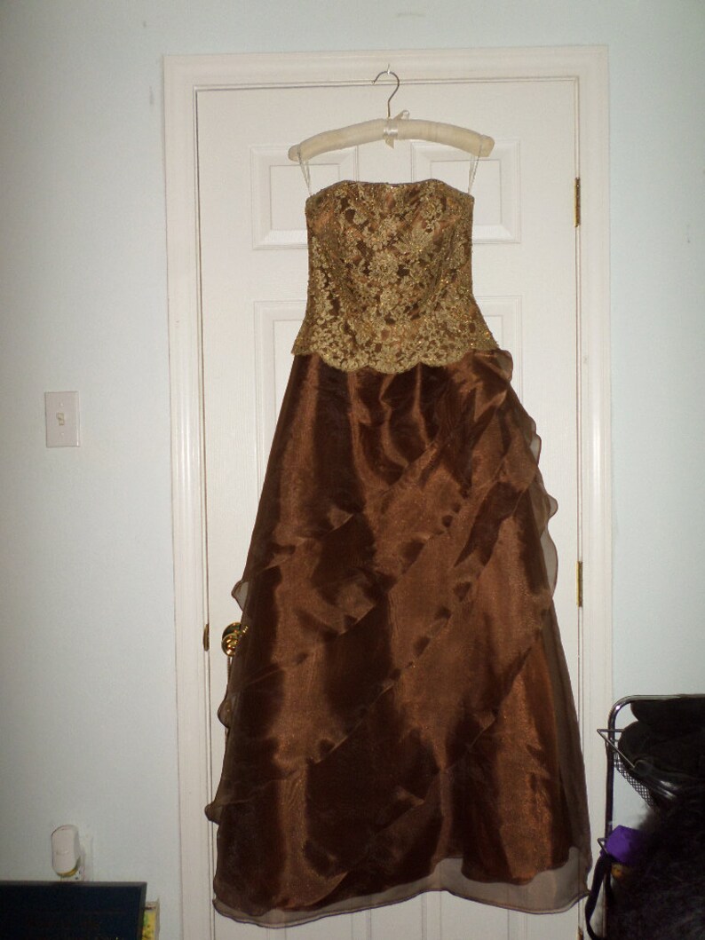 bustier evening gown